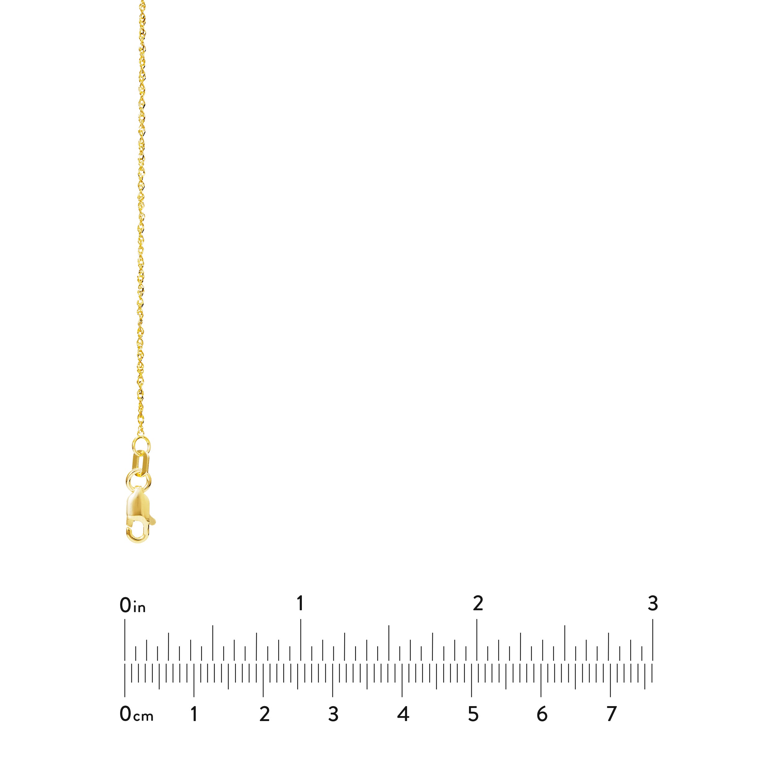 18" 1.15MM SPARKLE SINGAPORE CHAIN NECKLACE | 14K YELLOW GOLD | MZ007307-14Y - Brownlee Jewelers