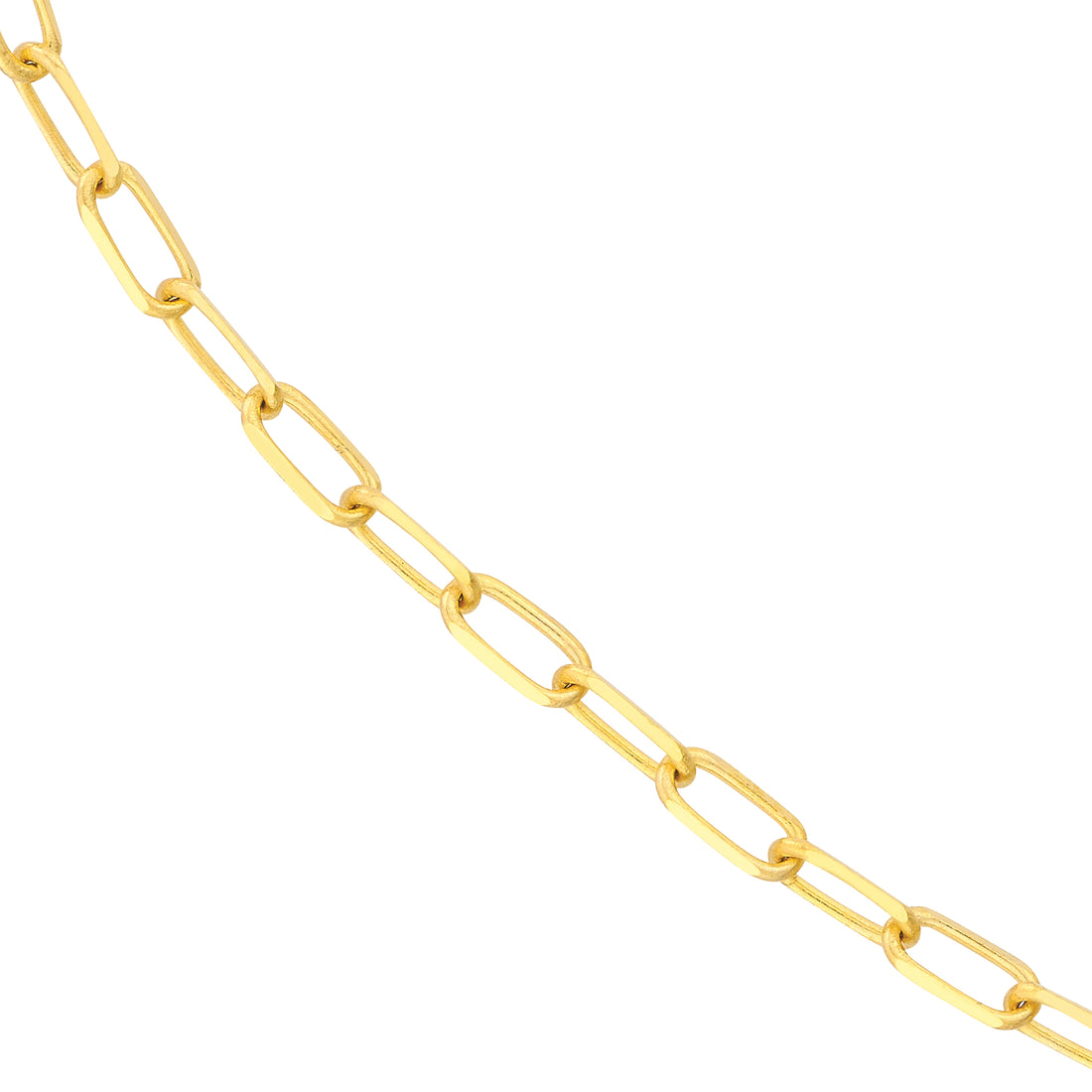 20" 1.95MM DIAMOND-CUT PAPERCLIP CHAIN NECKLACE | 10K YELLOW GOLD | MZ009124-10Y - Brownlee Jewelers
