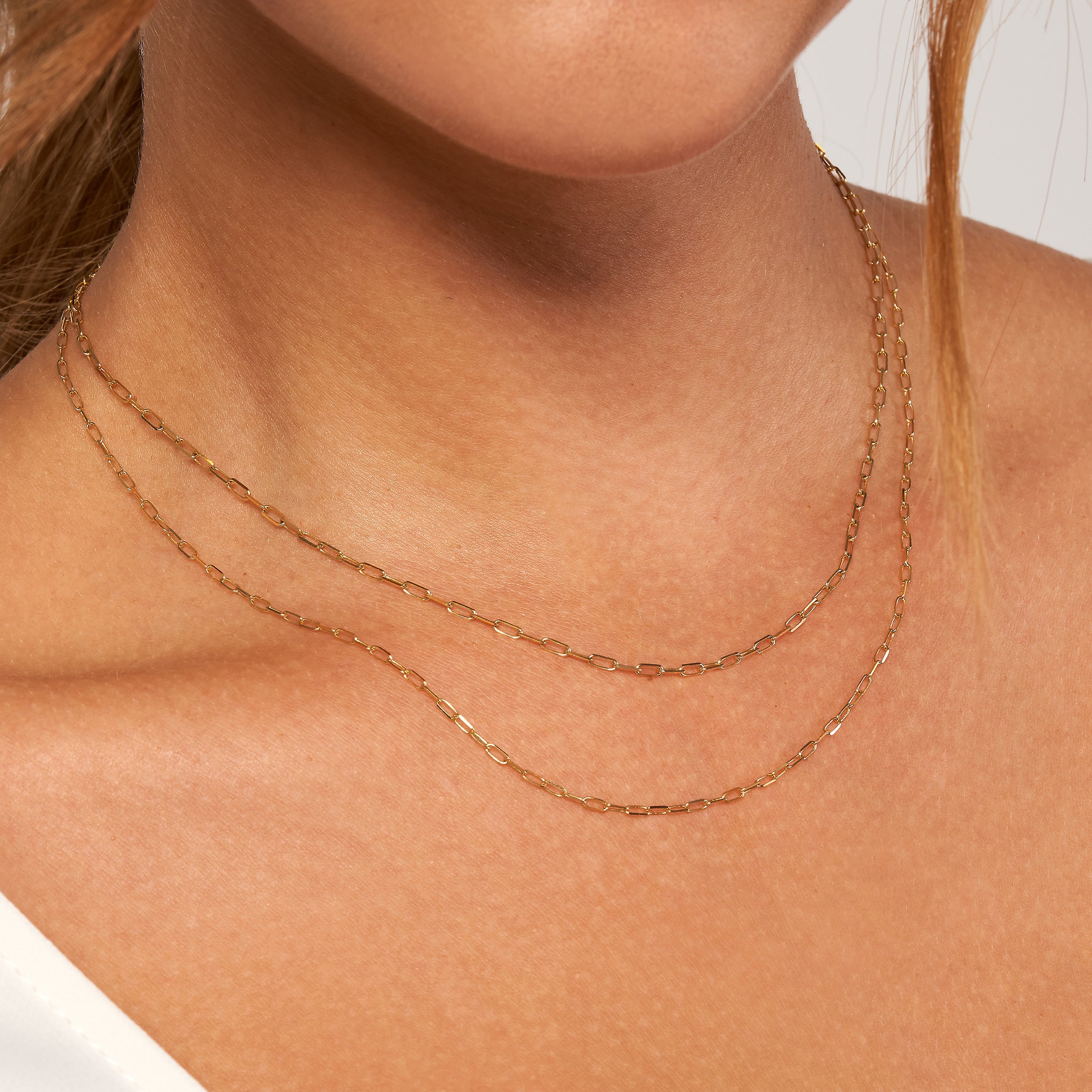 18" 1.95MM DIAMOND-CUT PAPERCLIP CHAIN NECKLACE | 10K YELLOW GOLD | MZ009124-10Y - Brownlee Jewelers