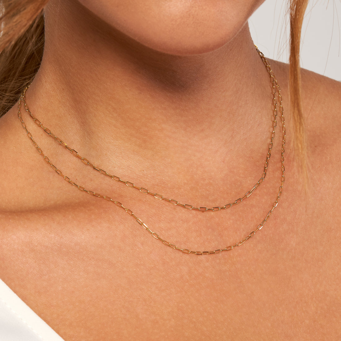 18" 1.95MM DIAMOND-CUT PAPERCLIP CHAIN NECKLACE | 10K YELLOW GOLD | MZ009124-10Y - Brownlee Jewelers