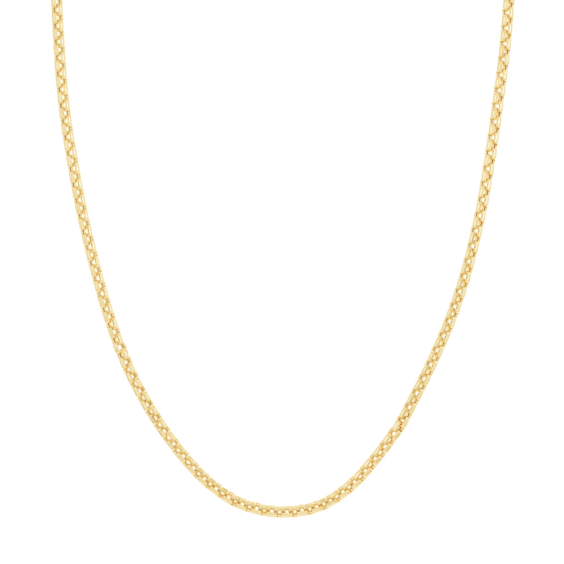 22" 3.4MM HOLLOW BOX CHAIN NECKLACE | 10K YELLOW GOLD | MZ009138-10Y - Brownlee Jewelers