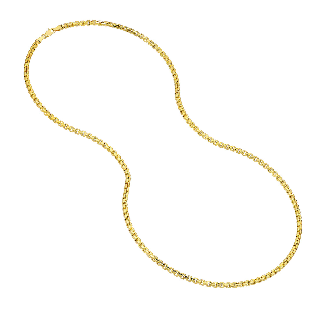 22" 3.4MM HOLLOW BOX CHAIN NECKLACE | 10K YELLOW GOLD | MZ009138-10Y - Brownlee Jewelers