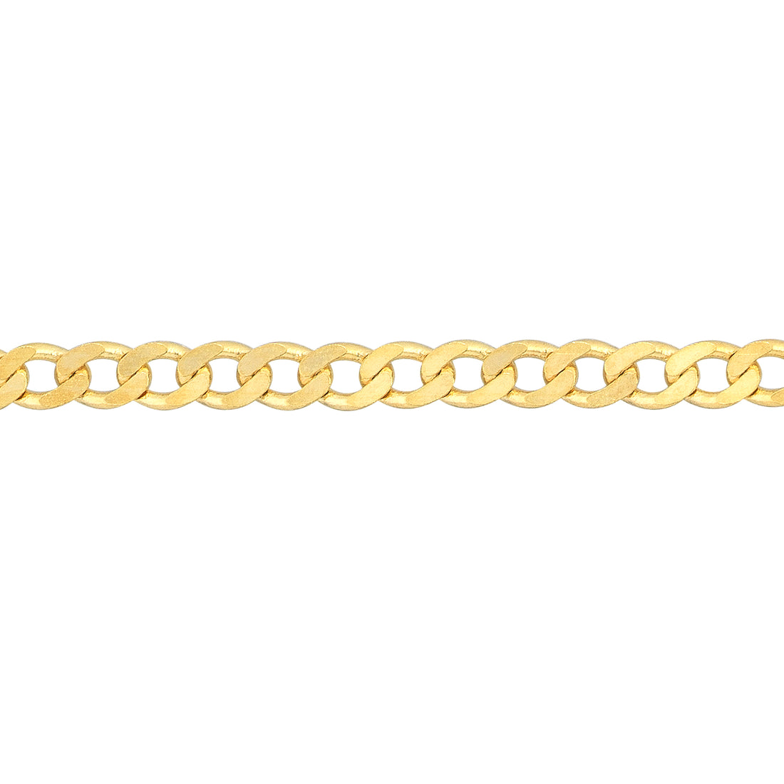 7.25" 1.95MM OPEN CURB CHAIN BRACELET | 14K YELLOW GOLD | MZ009257-14Y - Brownlee Jewelers
