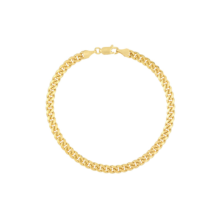 8.5" 5MM MIAMI CUBAN CHAIN BRACELET | 10K YELLOW GOLD | MZ009818-10Y - Brownlee Jewelers