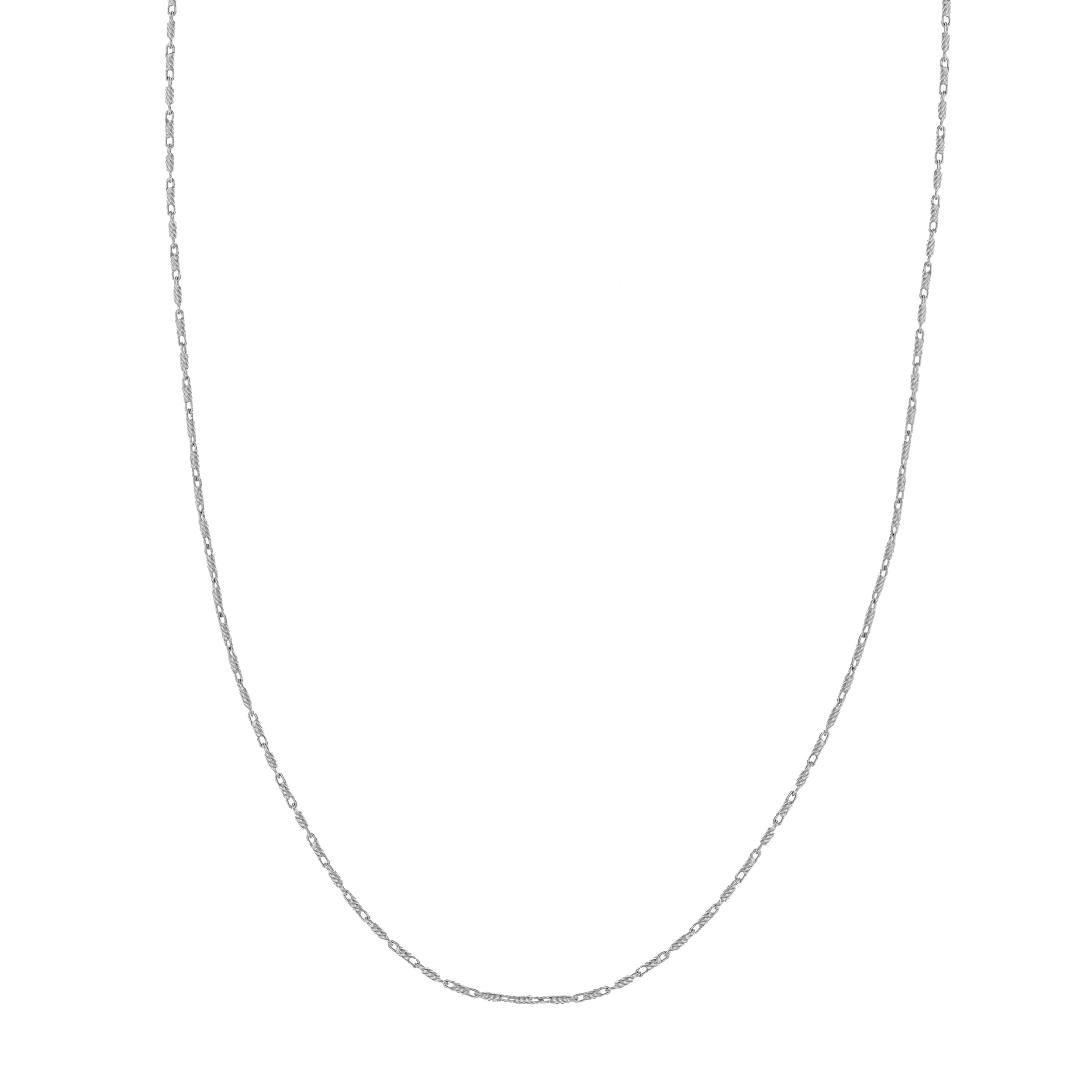 18" 0.95MM LUMACINA CHAIN NECKLACE | 14K WHITE GOLD | MZ010285-14B - Brownlee Jewelers