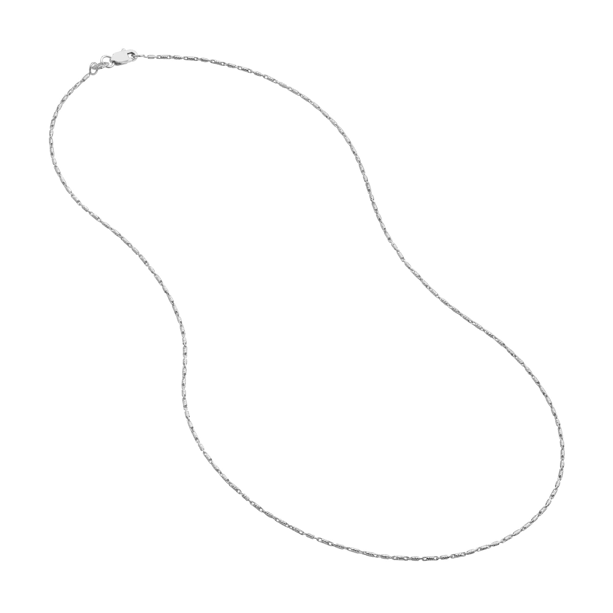 18" 0.95MM LUMACINA CHAIN NECKLACE | 14K WHITE GOLD | MZ010285-14B - Brownlee Jewelers