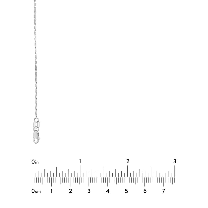 20" 0.95MM LUMACINA CHAIN NECKLACE | 14K WHITE GOLD | MZ010285-14B - Brownlee Jewelers