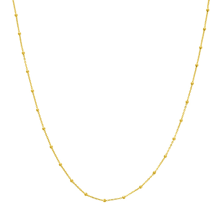 10" 1.7MM DIAMOND-CUT CABLE CHAIN ANKLET | 14K YELLOW GOLD | MZ010346-14Y - Brownlee Jewelers
