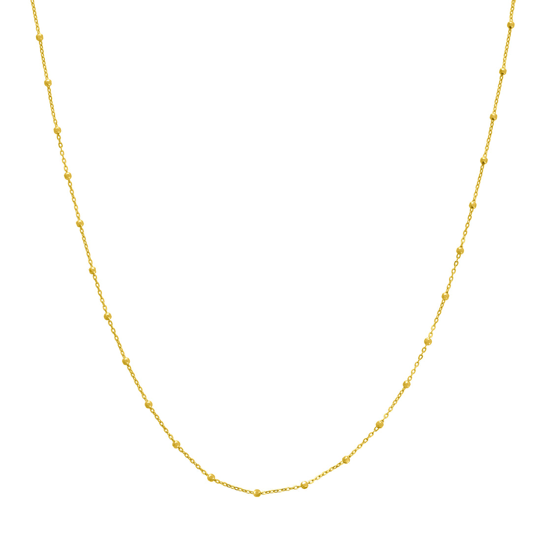 20" 1.7MM DIAMOND-CUT CABLE CHAIN NECKLACE | 14K YELLOW GOLD | MZ010346-14Y - Brownlee Jewelers