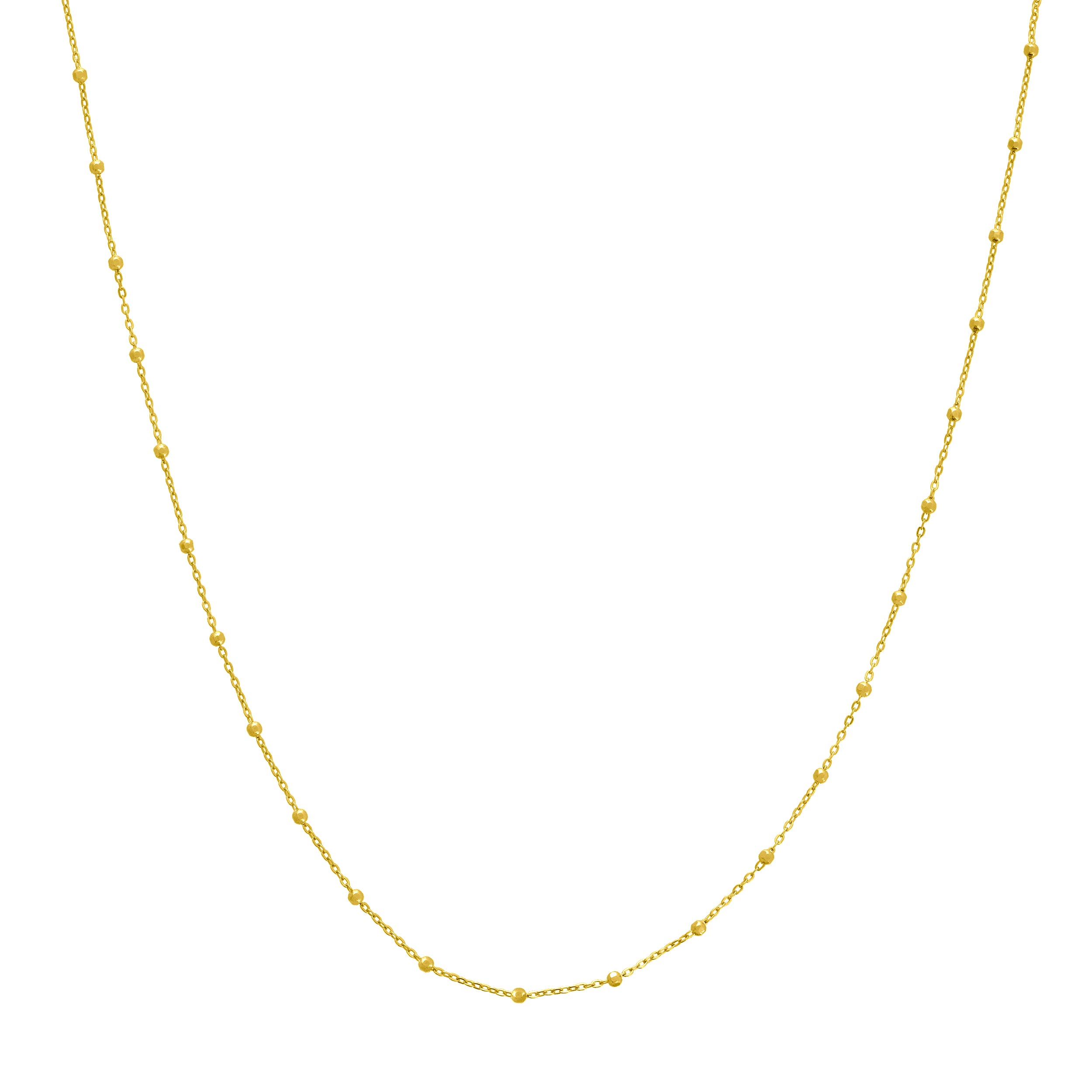 16" 1.7MM DIAMOND-CUT CABLE CHAIN NECKLACE | 14K YELLOW GOLD | MZ010346-14Y - Brownlee Jewelers