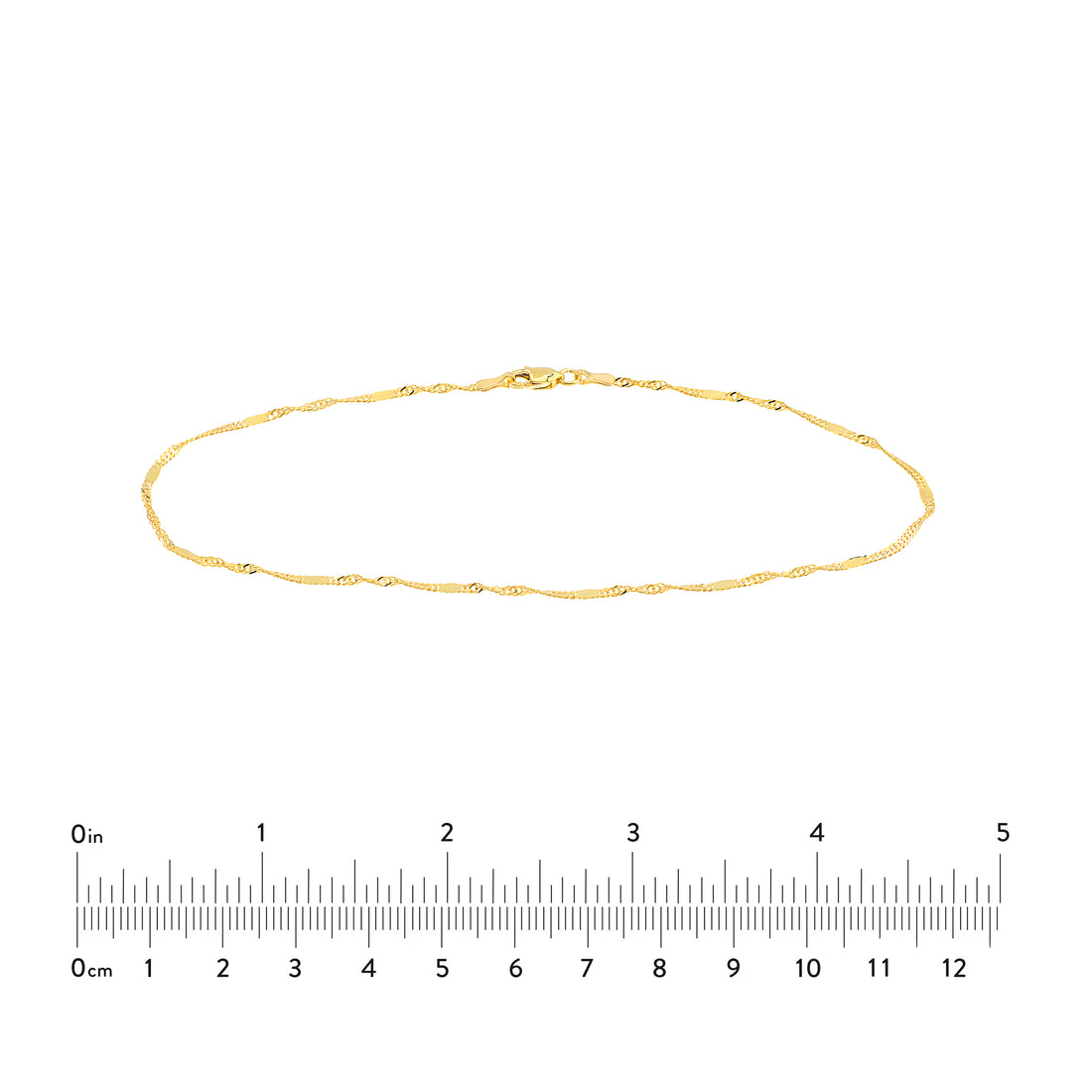 20" 1.75MM FLAT SINGAPORE CHAIN NECKLACE | 14K YELLOW GOLD | MZ010349-14Y - Brownlee Jewelers