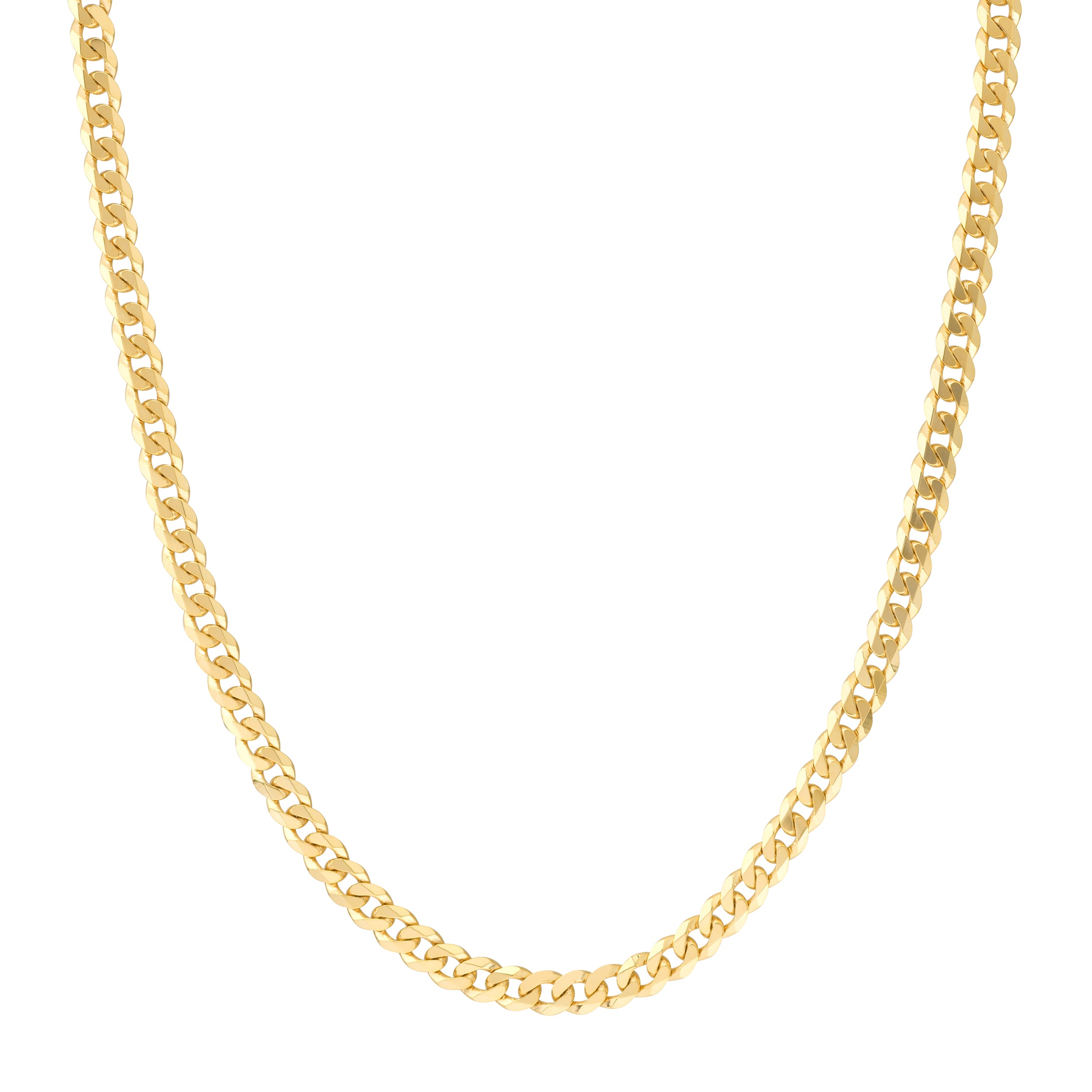 22" 5.7MM CUBAN CHAIN NECKLACE | 14K YELLOW GOLD | MZ010894-14Y - Brownlee Jewelers