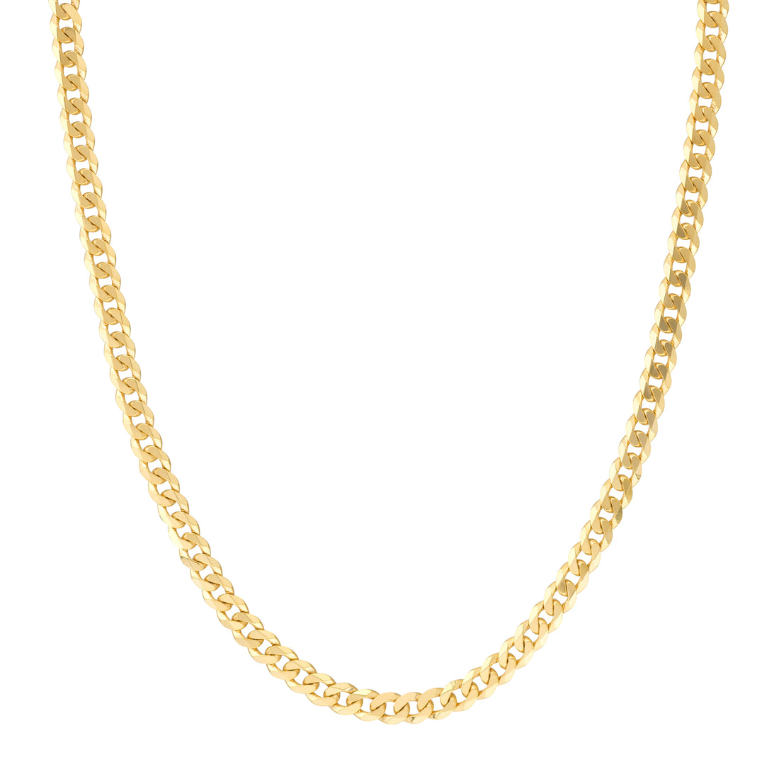 22" 5.7MM CUBAN CHAIN NECKLACE | 14K YELLOW GOLD | MZ010894-14Y - Brownlee Jewelers