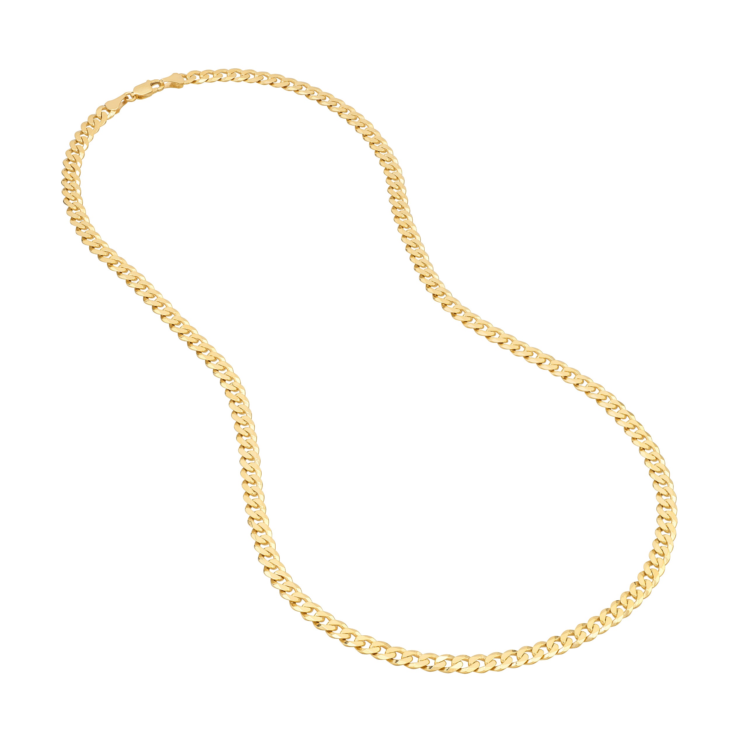 22" 5.7MM CUBAN CHAIN NECKLACE | 14K YELLOW GOLD | MZ010894-14Y - Brownlee Jewelers