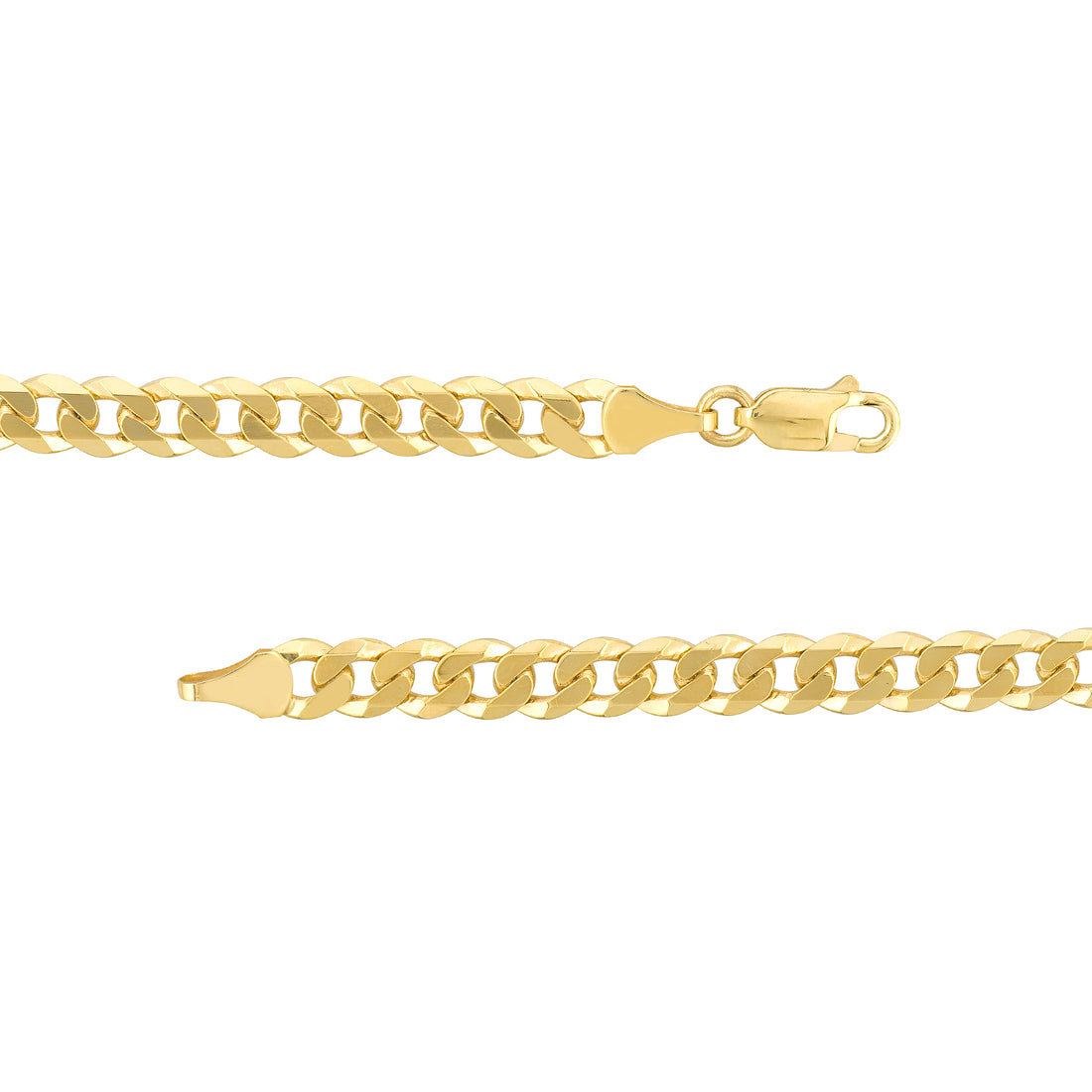 22" 5.7MM CUBAN CHAIN NECKLACE | 14K YELLOW GOLD | MZ010894-14Y - Brownlee Jewelers