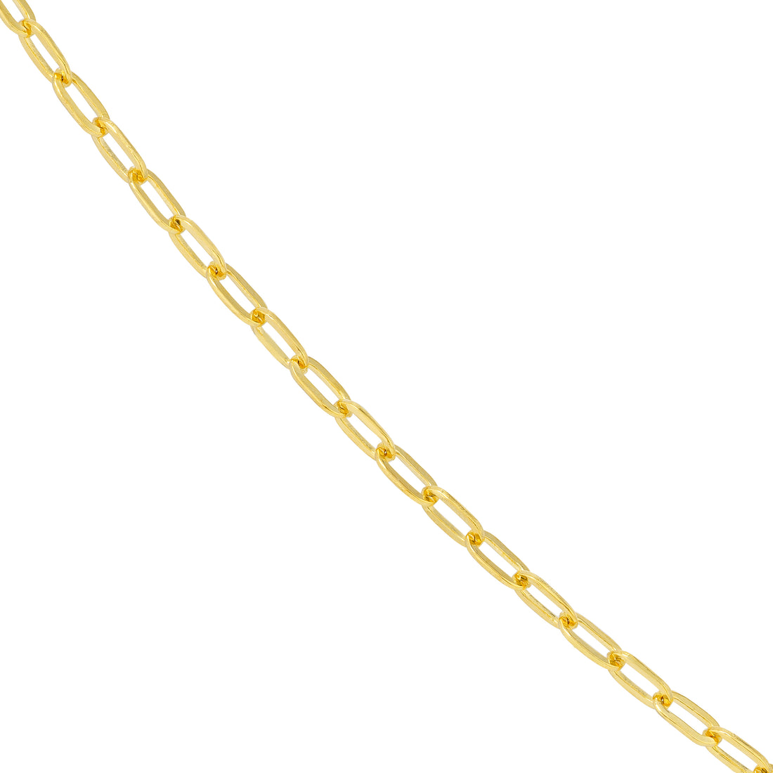 16" 2.1MM PAPERCLIP CHAIN NECKLACE | 14K YELLOW GOLD | MZ010989-14Y - Brownlee Jewelers