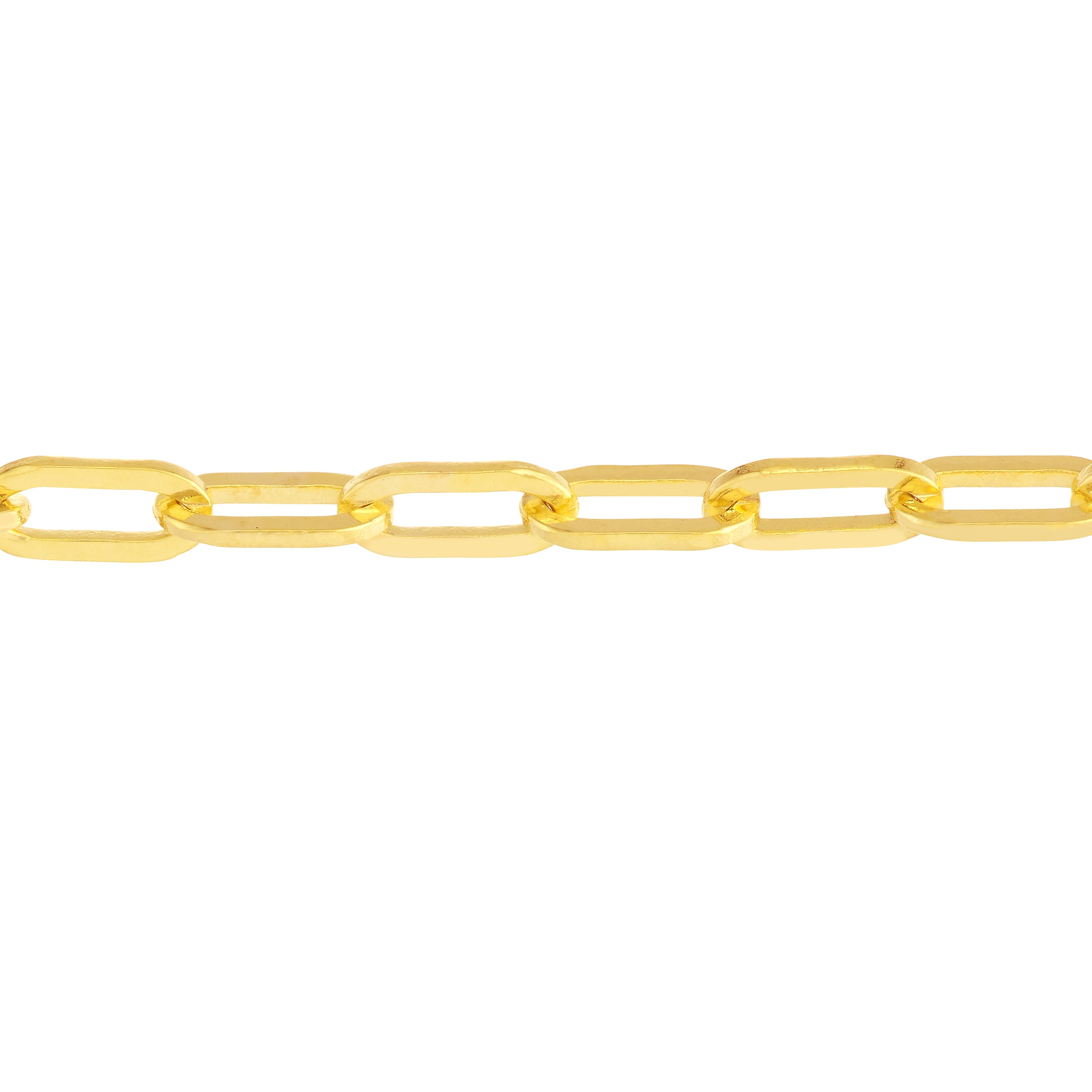 7.25" 2.5MM PAPERCLIP CHAIN BRACELET | 14K YELLOW GOLD | MZ010990-14Y - Brownlee Jewelers