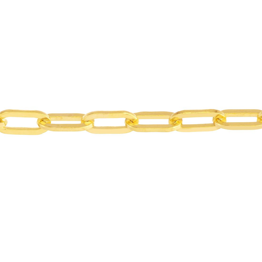 7.25" 2.5MM PAPERCLIP CHAIN BRACELET | 14K YELLOW GOLD | MZ010990-14Y - Brownlee Jewelers