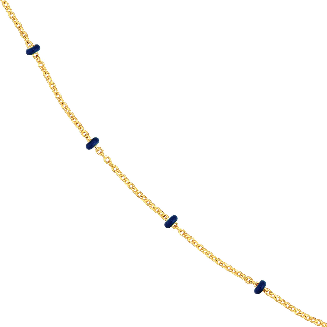 18" ENAMEL BEAD CHAIN NECKLACE | 14K YELLOW GOLD | MZ011774-14Y - Brownlee Jewelers