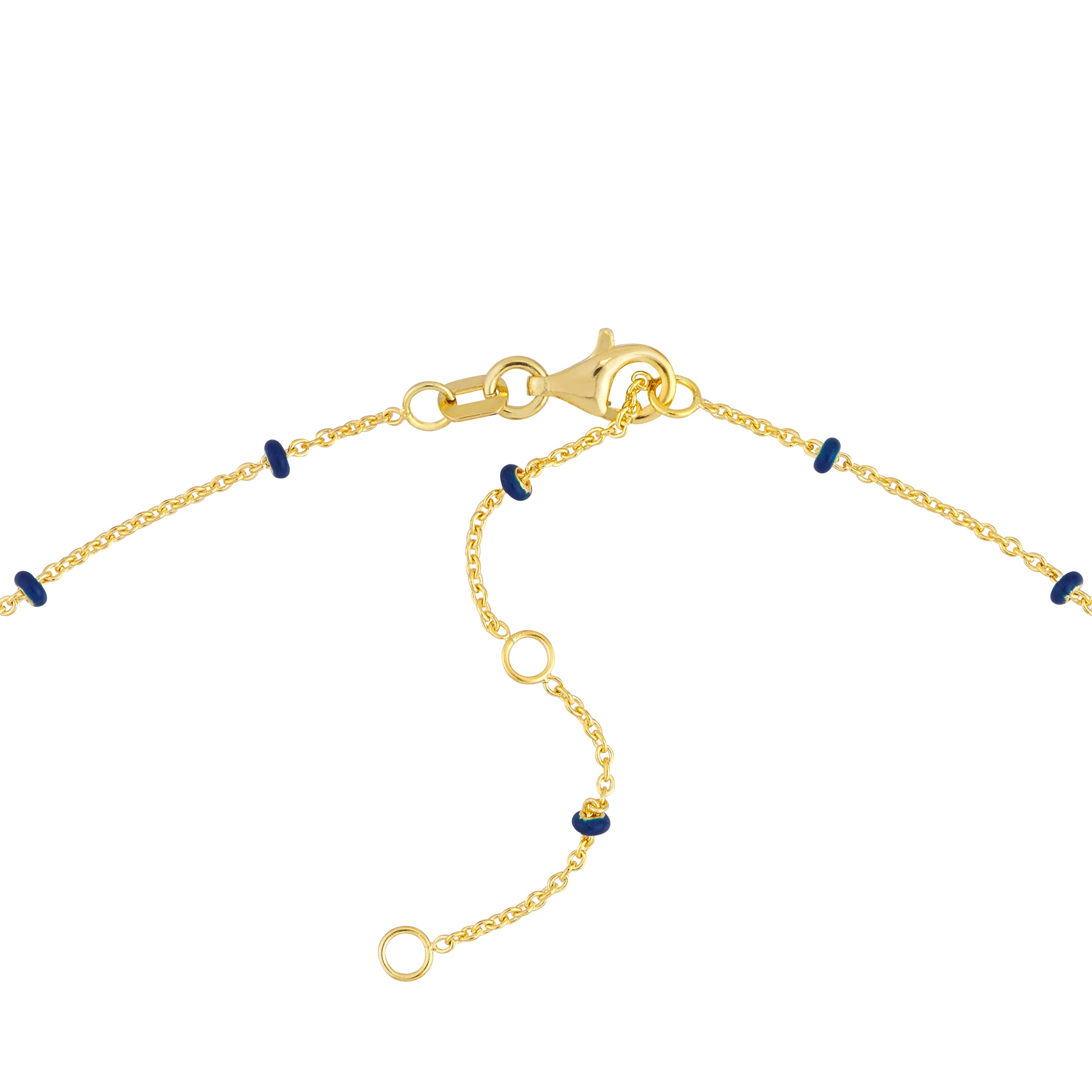 18" ENAMEL BEAD CHAIN NECKLACE | 14K YELLOW GOLD | MZ011774-14Y - Brownlee Jewelers