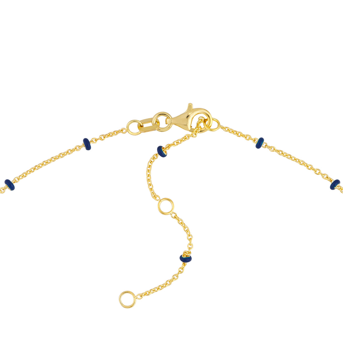 18" ENAMEL BEAD CHAIN NECKLACE | 14K YELLOW GOLD | MZ011774-14Y - Brownlee Jewelers
