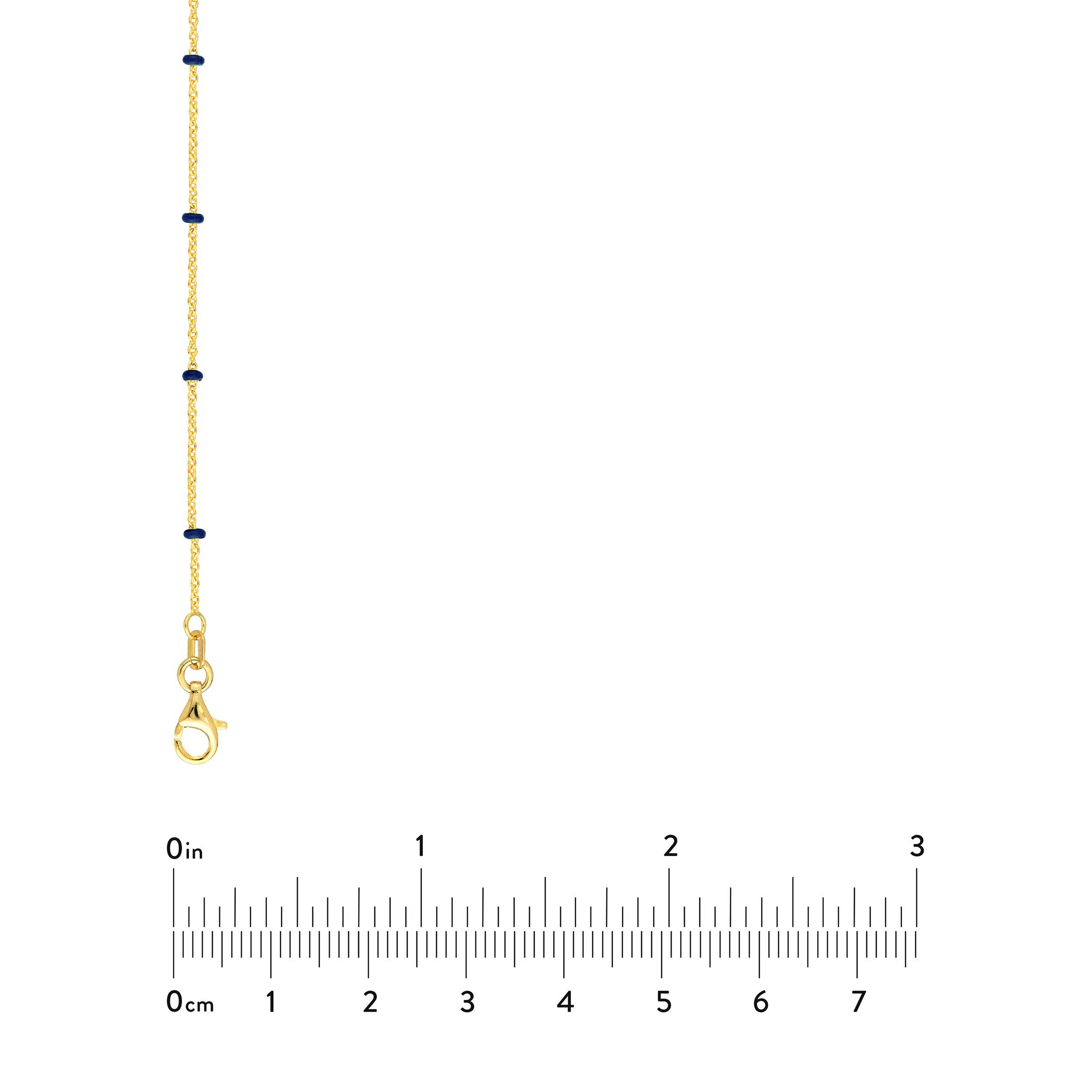 18" ENAMEL BEAD CHAIN NECKLACE | 14K YELLOW GOLD | MZ011774-14Y - Brownlee Jewelers