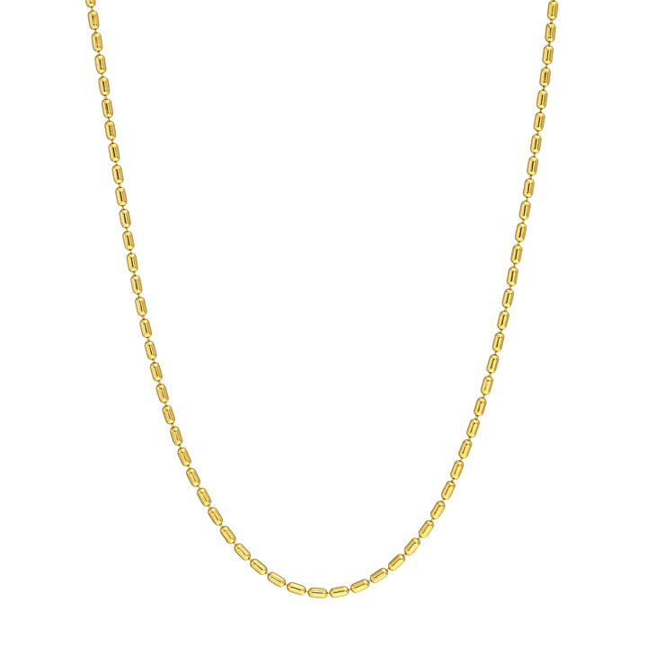 18" 1.5MM LONG BEAD CHAIN NECKLACE | 14K YELLOW GOLD | MZ011959-14Y - Brownlee Jewelers