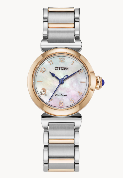 Classic lines and hints of romance make this newest timepiece to our women’s collection, the Citizen L Mae, a glamorous addition of sustainable luxury