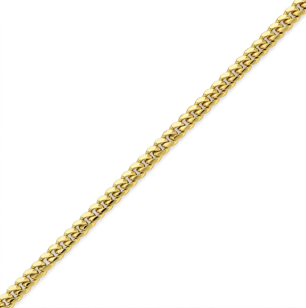 4.9MM Miami Cuban Link Chain Necklace | Sterling Silver & 18K Gold-Plated | 22 Inch | SSG-31-150-22 - Brownee Jewelers