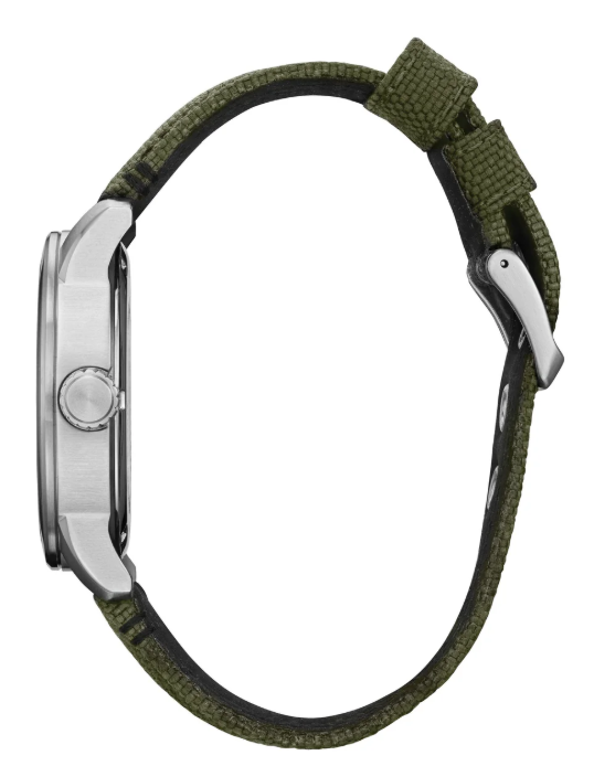 This watch will come with Military Green Hard Watch box and Pledge of Allegiance Engraved Challenge Coin. Both the Watch & Coin will be Engraved and Personalized.