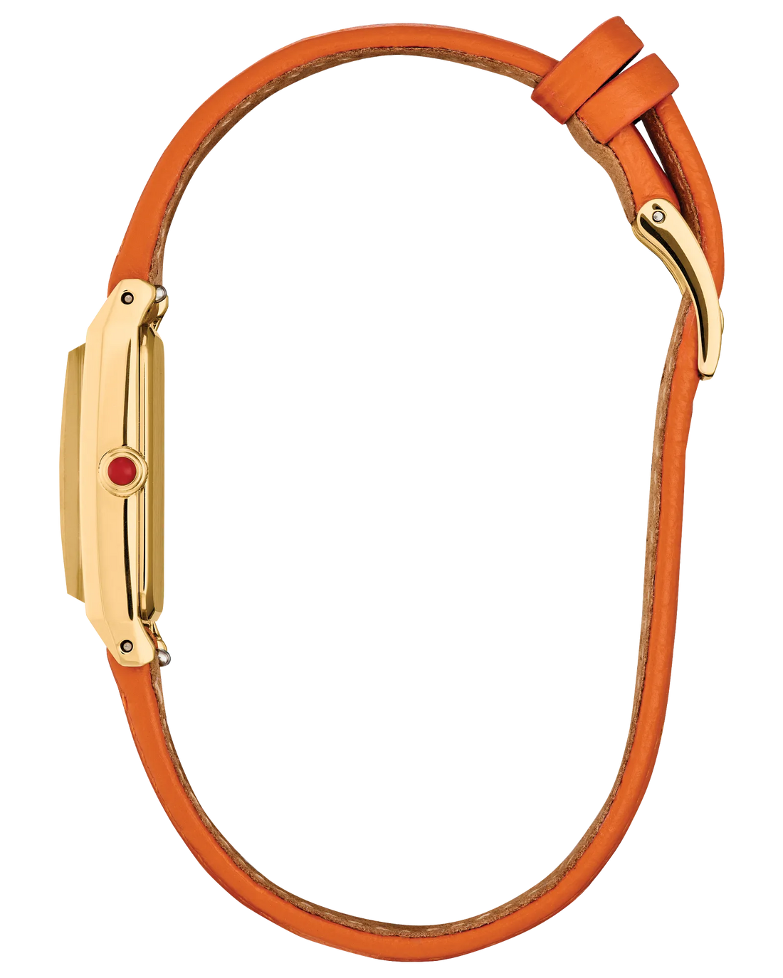 Fio | Citizen Eco-Drive Ladies Watch | Gold-Tone Stainless Steel | White Dial | Leather Strap | Rectangular Dress Style | EG7122-04A - Brownee Jewelers