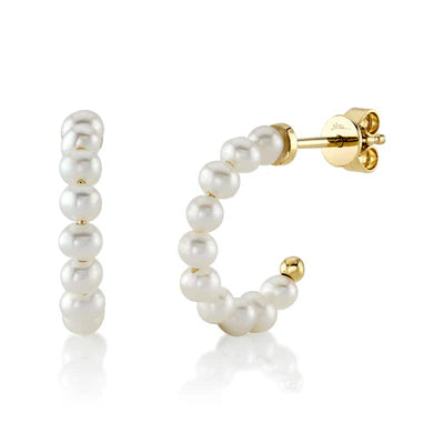 The Solstice Pearl Hoops