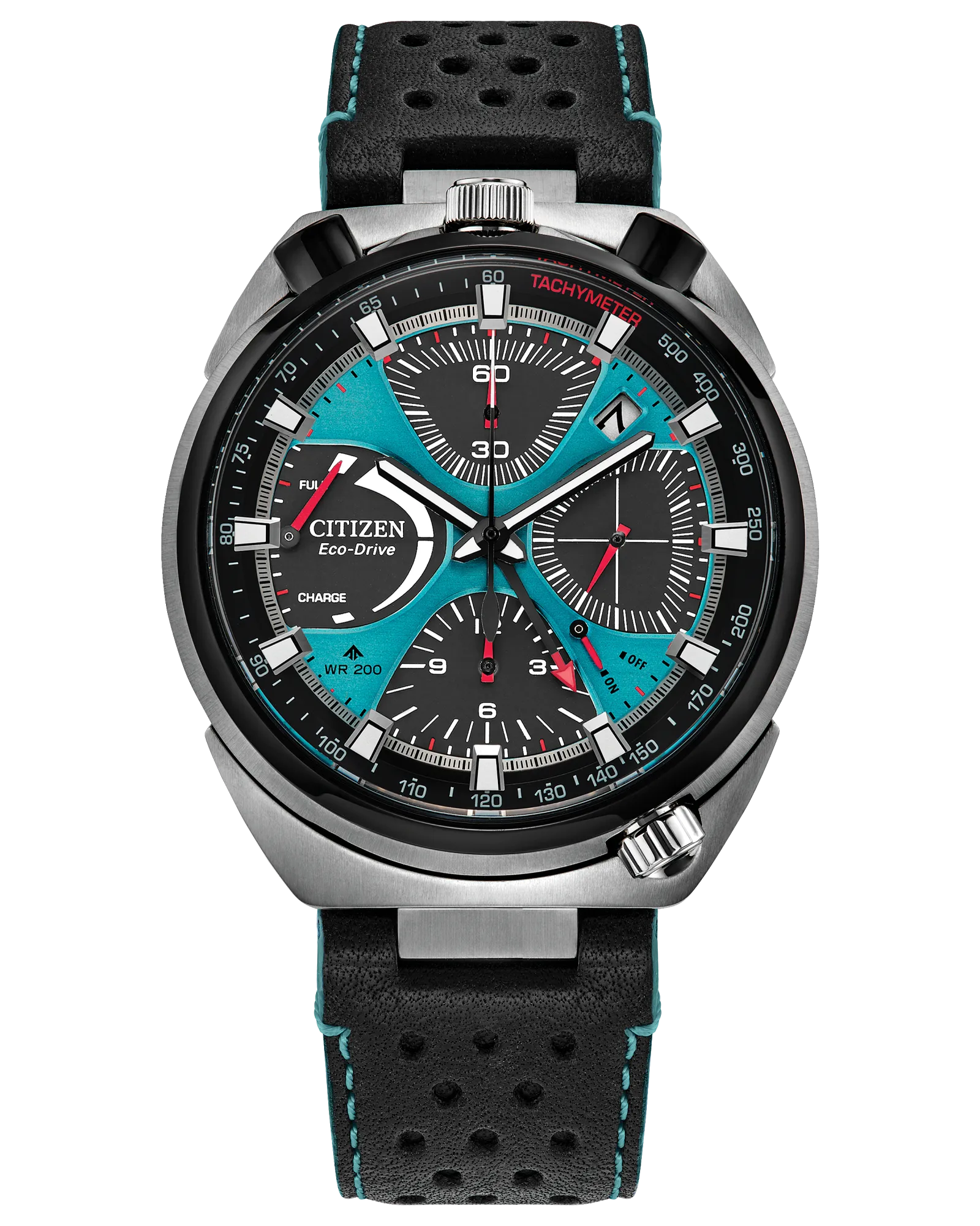 Promaster Tsuno Chrono Racer | Stainless Steel Watch | Citizen Blue Dial Chronograph Tachymeter | WR200 - Brownee Jewelers