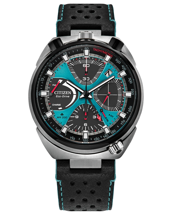 Promaster Tsuno Chrono Racer | Stainless Steel Watch | Citizen Blue Dial Chronograph Tachymeter | WR200 - Brownee Jewelers