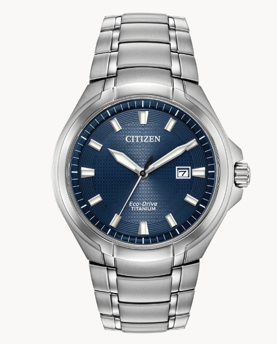 Make a statement with this bold Super Titanium™ CITIZEN Paradigm watch with dark blue dial