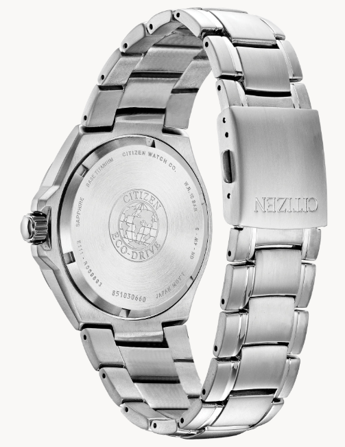 Make a statement with this bold Super Titanium™ CITIZEN Paradigm watch with dark blue dial