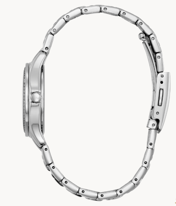 Classic lines and a hint of sophistication allow for this Citizen Silhouette Crystal timepieces to stand out