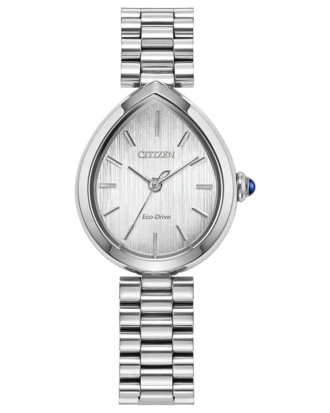 Citizen L Rainell | Eco-Drive Ladies Watch | Stainless Steel | Silver Dial Teardrop Case | WR50 - Brownee Jewelers