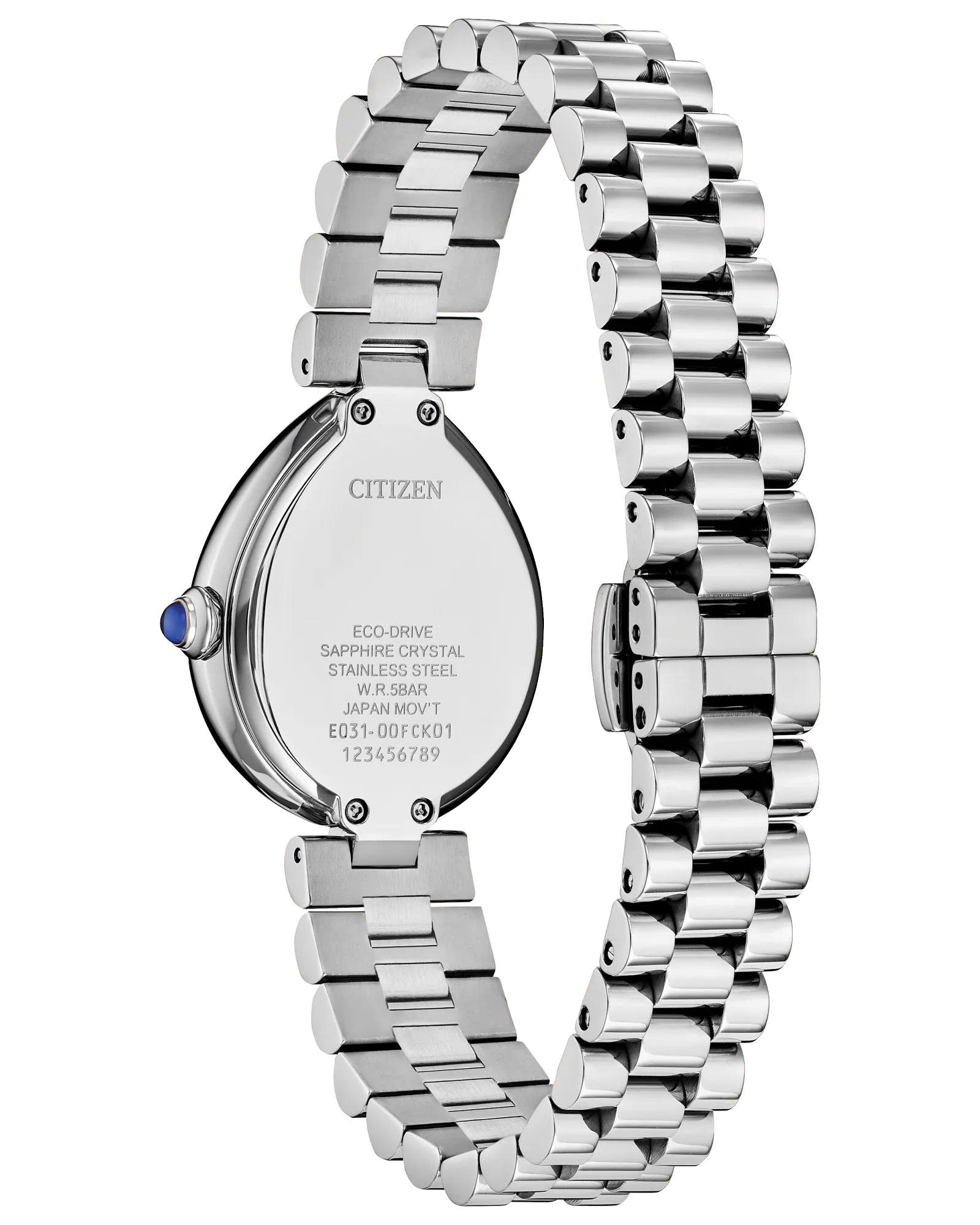 Citizen L Rainell | Eco-Drive Ladies Watch | Stainless Steel | Silver Dial Teardrop Case | WR50 - Brownee Jewelers