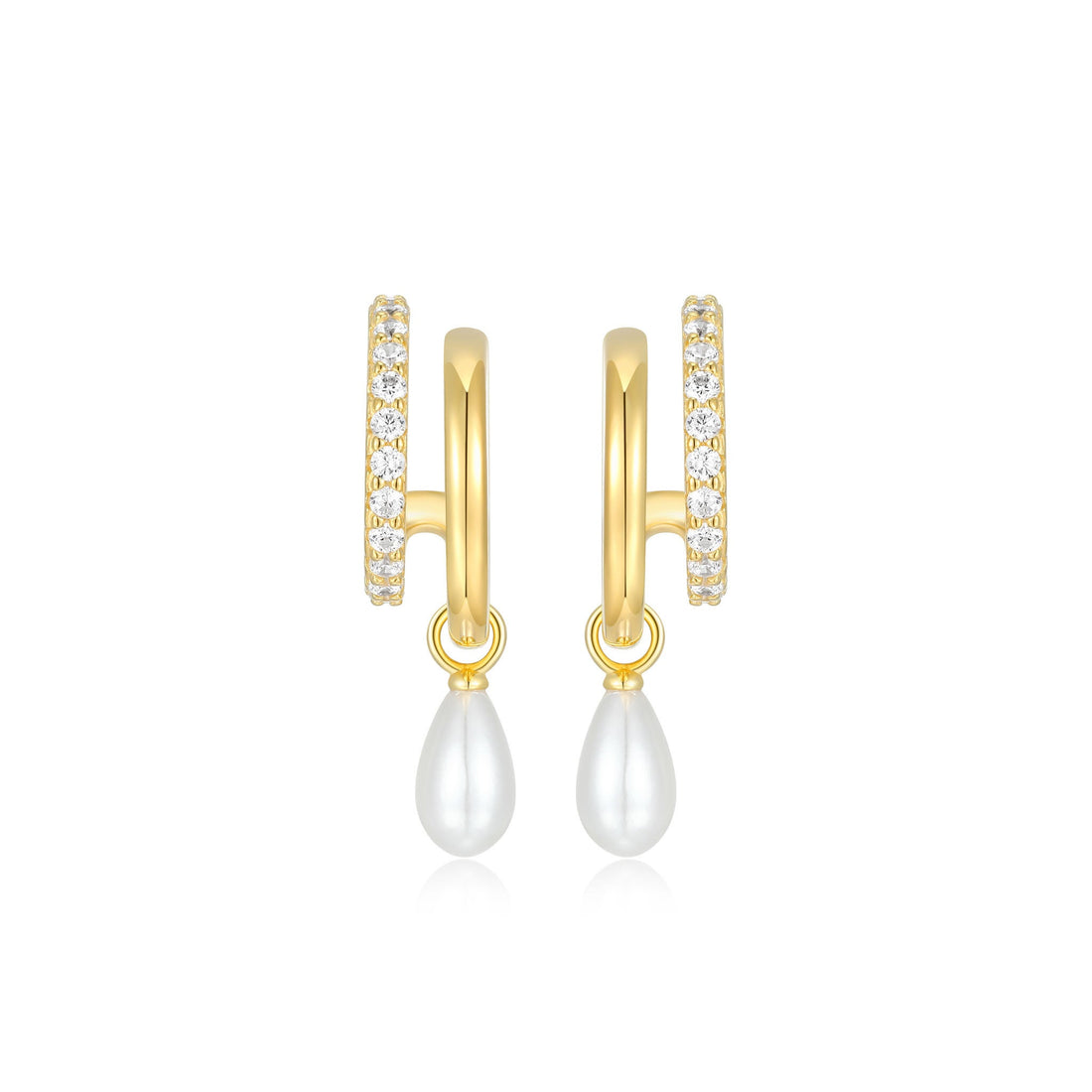 18KT GOLD PLATED OVER SILVER EARRINGS