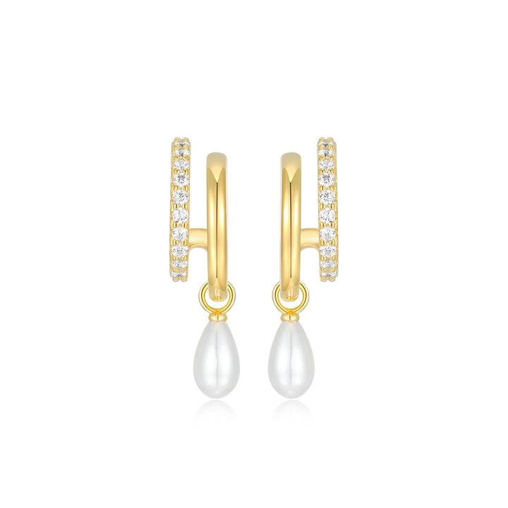 18KT GOLD PLATED OVER SILVER EARRINGS