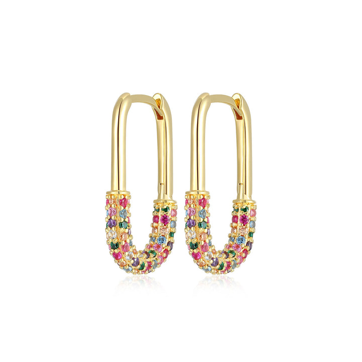 18KT  GOLD PLATED OVER STERLING SILVER EARRINGS 