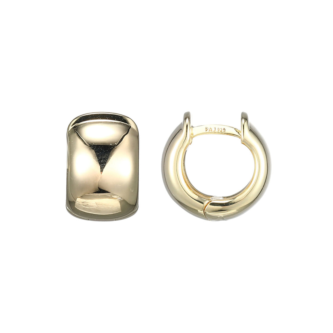 10KT GOLD PLATED HOOP EARRINGS 