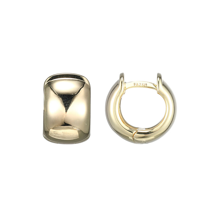 10KT GOLD PLATED HOOP EARRINGS 