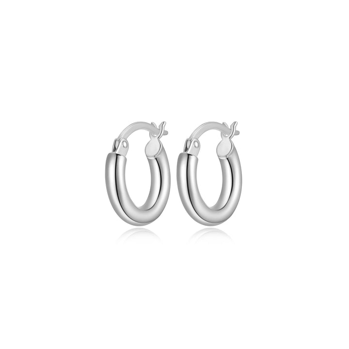 STERLING SILVER SMALL HOOP EARRINGS 