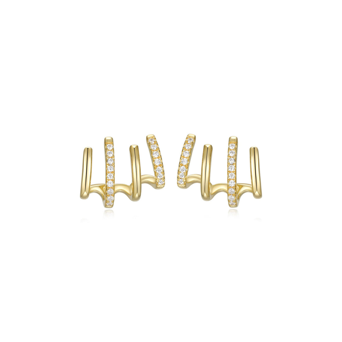 GOLD PLATED EARRING CLIMBERS 