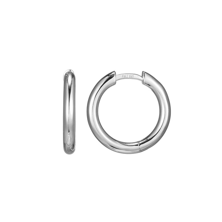 STERLING SILVER HOOP EARRINGS 
