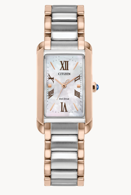 Classic lines and subtle sophistication make this latest piece to our women’s collection, the Citizen L Bianca, a charming addition of sustainable luxury.