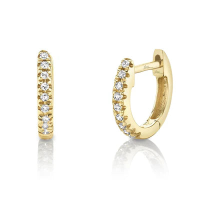 0.04 TOTAL CARAT WEIGHT DIAMOND MINI HUGGIE EARRING IN 14K YELLOW GOLD