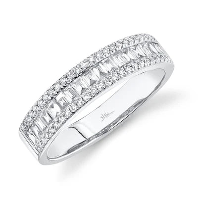SHY CREATION KATE | 0.55CT DIAMOND BAGUETTE BAND | 14K WHITE GOLD | SC55004917 - Brownee Jewelers